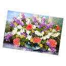 Creative Colorful Flower Ribbon Embroidery Kit Cross Stitch Painting Needle