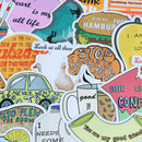 50X Cartoon Stickers Skateboard Laptop Luggage Guitar Bike Car Pad Decals OZ