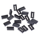 20Pcs 16pin IC socket adaptor solder type socket pitch dual wipe contact FT