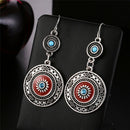 Bohemia Ear Stud Drop Dangle Earrings Long Ethnic Round Earrings Women Jewelr 3c