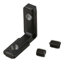 20Pcs Black T Slot L-Shaped Angle Slot Connector Joint Bracket with Screws