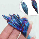 Quartz Crystal Rainbow Titanium Cluster VUG Mineral Healing F1K9 Specimen T N5D0