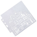 S87 Flower Spray Mold DIY Scrapbooking Stencil Cake Coffee Decorating Craft Too-