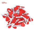 50pcs Wooden Love Snack Photo Clip Clothespin Craft Postcard Clamps Decor