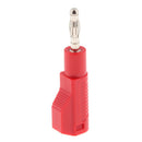 5Pcs 4mm Male Retractable Tube Stackable Banana Plug Wire Solder Connectors red