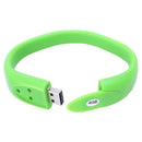 4GB Wrist Band Bracelet USB 2.0 Flash Memory Drive Stick Thumb Pen, Green