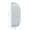 Leather Makeup Toiletry Bag Organizer Travel Pure Color Zipper Cosmetics Pouch