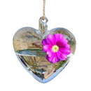 Heart Shaped Glass Hanging Vase Bottle Terrarium Container Plant Flower Tab X8A7
