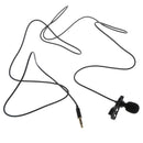 1/8" 3.5mm Lapel Lavalier Tie Clip Microphone For Recording Interview 1.5m