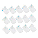 15x Safety Full Face Shield Protector Washable Clear Goggles Visor Hat No Fog