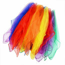12 x Small Dance Scarves Multi-Color Scarves Hem Juggling Scarves Dance Col
