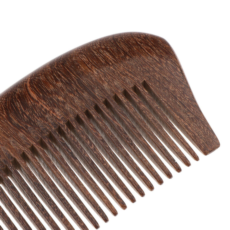 Handmade No Static Natural Sandalwood Massage Comb Hair Detangler Wood Comb