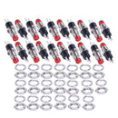 One pack of 20 pieces Mini Momentary On/Off Push Button miniswitch 0.5A Red F6L4