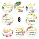 500Pcs/Roll Handmade Flower Thank You Stickers Paper Label Stationery Decora Hn