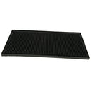 Black Rubber Bar Runner Spill Mat Non-flip for Home Pub Cafe Party 30x15x1cm