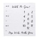 Newborn Letter Print Background Blankets Baby Milestone Blanket Photo Prop