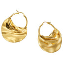 Irregular Hoop Earrings For Women Geometric Round Statement Earrings Fashio T1F1