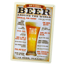 3Pcs Retro Metal Tin Signs Decorative Wine Beer Coffee Iron Sheet Wall Decor