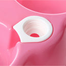 Double Bowl of Water Food pink for Dog Cat Pet