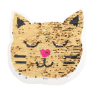 Cute Reversible Sequin Patches Cat Patches Sew On Embroidered Appliques DIY
