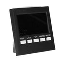 Digital LCD Alarm Clock Indoor /Outdoor Hygrometer Temperature Meter