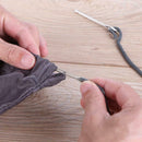 2pcs/set Stainless Steel Cited Clips Elastic Belt Wearing Rope Weaving Tool
