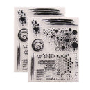 2X Clear TPR Rubber Stamp Cling Seal Scrapbooking Diary Card DIY Decor OVB