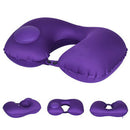 U-Shape Automatic Inflatable Travel Pillow Neck Pillow Car Air Inflatable P X1R4