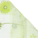 Green Window Curtain Floral Tulle Voile Drape Panel Sheer Scarf Valance 1x2M