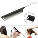 1pcs Hot Fashion Black Fine-tooth Comb Plastic and metal Pin Anti-static Ha I8A9