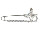 2pcs Fashion Safety Pin Womens Crystal Brooch Imitation Pearls Brooches