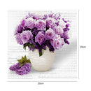 Diamond Painting DIY 5D Embroidery Cross Stitch Craft Purple Flower Rose