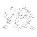 20 Pieces Stainless Steel Good Luck Elephant Charms Pendants Spacer Beads