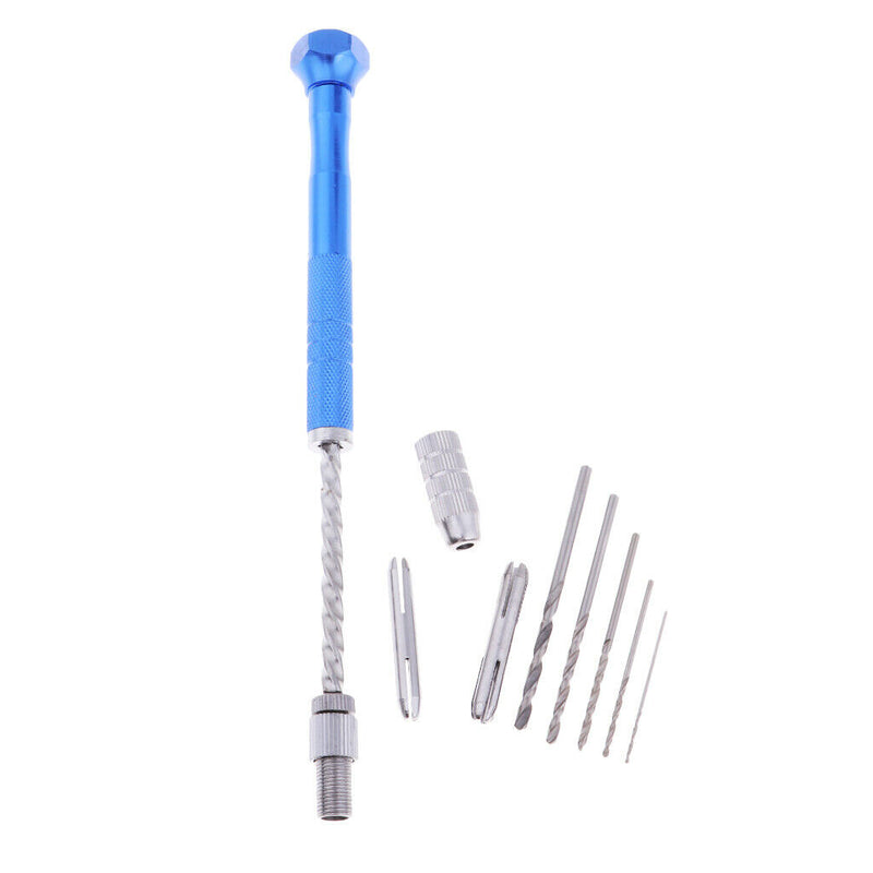 Mini Hand Drill Spiral Pin Vise Twist Chuck Manual Push Watch Jewelry Tool