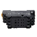 AC 220V 3PDT Coil Relay HH53P 11 Pin with Base Plug D1D1
