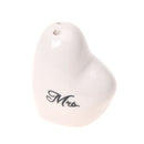 Heart-Shape Ceramic Mr. and Mrs. Salt Pepper Shakers Canister Set Wedding P T5W5