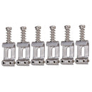 6 Pieces Zinc Alloy Saddles String Set Replacement For Electric Guitar Bridge -