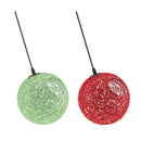 2Pcs Home Decor Rattan Ball Globe Round Lampshade Red/Green