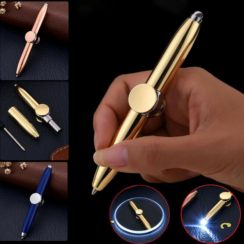 Spinner Multi-Function Pen Decompression Light Ball Pen Shape Relieve Stres N1C8
