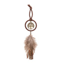 Mini Dream Catcher Feather Hanging Decor Wall Car Hanging Ornament KeychainJR
