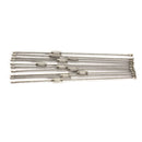 10PCS Stainless Steel Wire Keychain Cable Key Ring for Outdoor Hiking A