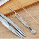 Seafood Crackers Picks Spoons Stainless Steel Crab Peel Shrimp Tool Lobster U2J2