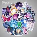 50 pcs Mix Anime Cartoon Stickers Skateboard Graffiti Laptop Luggage Car Decals
