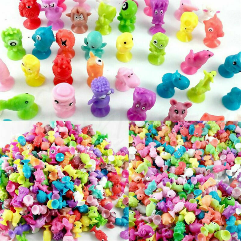 10X Mini Cartoon Animal Action Sucker Small Monster Toys for Kids Children Gift