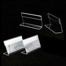 Clear Acrylic Sign Display Stand Table Name Price Tag Menu B2U3 60X40mm Hol H1B8