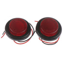 2X Red 2 inch 7 LED Round Side Marker Clearance Light FOR Truck Trailer Camper