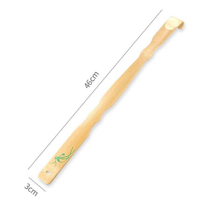 1x Durable Bamboo Massager Back Scratcher Wooden Body Roller Stick BackscratBSE