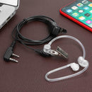 2Pin Acoustic Tube Headset Walkie Talkie Earpiece for Kenwood BaoFeng UV-5R