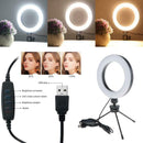 Lightweight Makeup Video Lamp with Adjustable Tripod for Selfies of 6