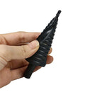 1* New Black Nitride Spiral Groove Triangle Shank Step Drill Bit Pagoda Drill